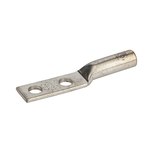 NSi - NSI L4N-14 1/4 Inch 4 AWG Gray Copper Long Barrel 2-Hole Compression Lug