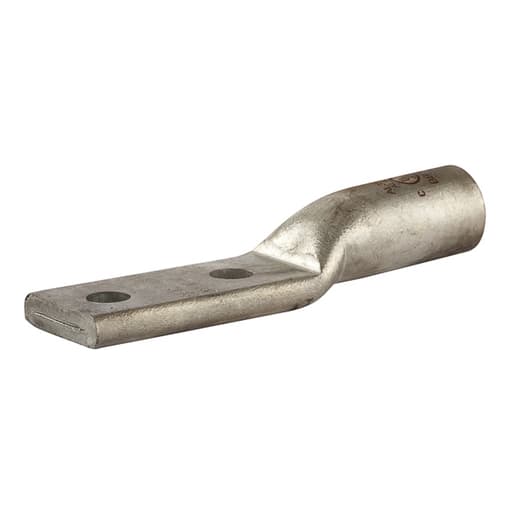 NSi - NSI AL350N 1/2 Inch 350 MCM Brown Aluminum Standard Barrel 2-Hole Compression Lug