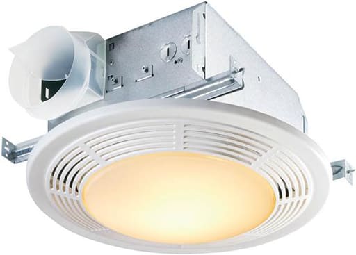 Nutone - Broan 8664RP 100 CFM 100 W 15 x 1-5/8 Inch White Grille Ventilation Fan with Light
