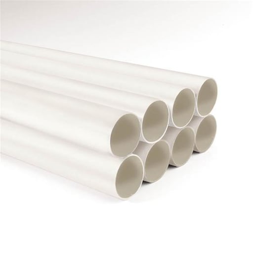 Nutone - Broan 3808 2 Inch x 8 Foot White Semi Rigid PVC Tubing