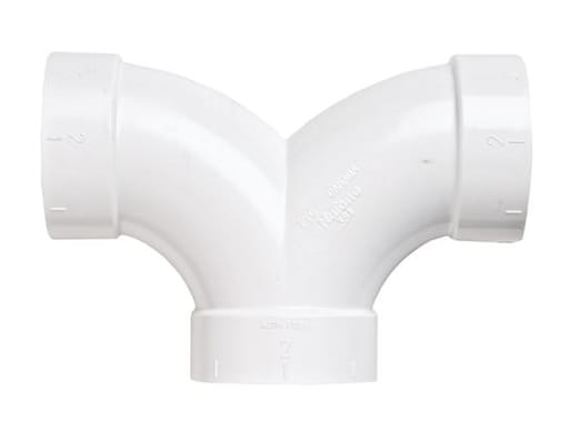 Nutone - Broan CF384 3-Way PVC Central Vacuum System Elbow