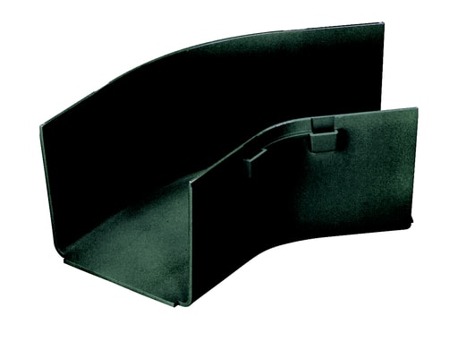 Panduit Corp - Panduit FRH454X4BL Fitting, Horizontal 45o Angle, 4" x 4" (100mm x 100mm), FiberRunner, Black