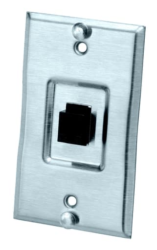 Panduit Corp - Panduit KWP6PY Keystone Phone Plate, Cat 6 TX Plus