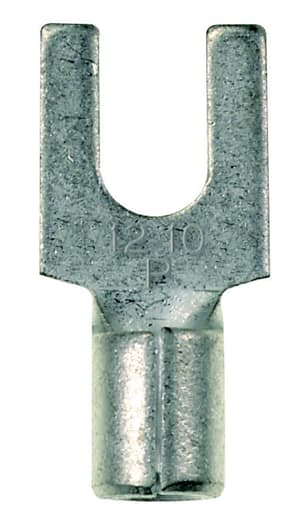 Panduit Corp - Panduit P14-14F-C Fork Terminal, Non-Insulated, 18 - 14 AWG, 1/4" Stud Size