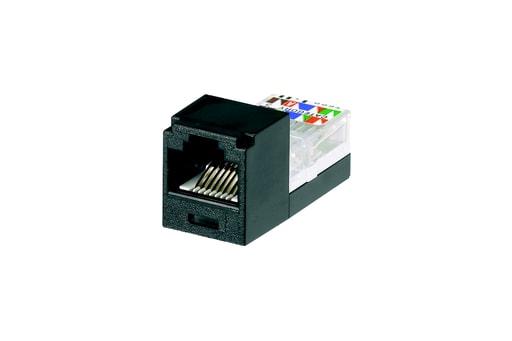 Panduit Corp - Panduit CJ66UBLY Mini-Com Module, Cat 3, UTP, 6 pos 6 wire, USOC, Black, Leadframe Style