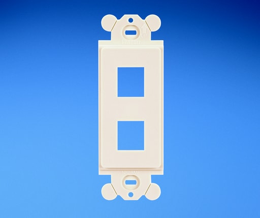 Panduit Corp - Panduit NK2RMFEI Module frame compatible with standard NEMA outlet boxes and rectangular faceplates; accepts four NetKey® Modules.