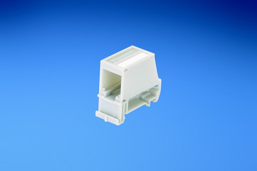 Panduit Corp - Panduit CADIN1WH DIN Rail Mount Adapter with Label, Single Port, White