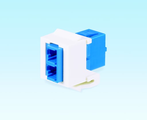 Panduit Corp - Panduit NKDLCMZWH NK LC Duplex Adapter Module, WH, Ceramic, Singlemode