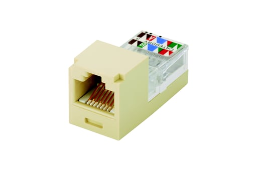 Panduit Corp - Panduit CJ88EIY Mini-Com Mini-Jack Module, Cat 3, UTP, 8 pos 8 wire, Universal, Electric Ivory