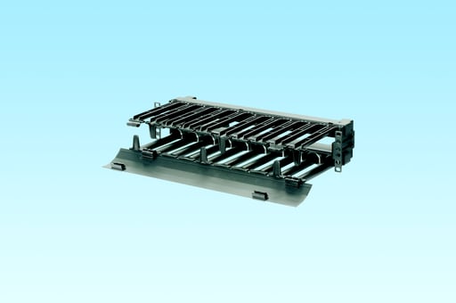 Panduit Corp - Panduit PEHF2 High Capacity Horizontal Cable Manager with Hinged Cover, Front Only, 2 RU