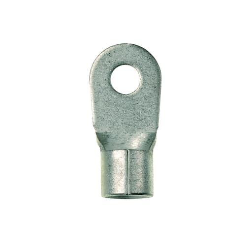 Panduit Corp - Panduit P2-12R-X Ring Terminal, Large Wire, Non-Insulated, 2 AWG, 1/2" stud size
