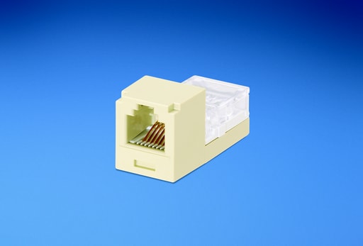 Panduit Corp - Panduit CJ66EIY Mini-Com Module, Cat 3, UTP, 6 pos 6 wire, Universal, Electric Ivory, Leadframe Style