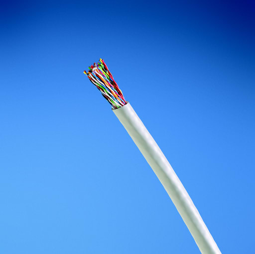 Panduit Corp - Panduit PUP5525IG-UY Copper Cable, Cat 5e, 25-Pair, 24 AWG, UTP, CMP, Intl Gray, 1000ft/305m