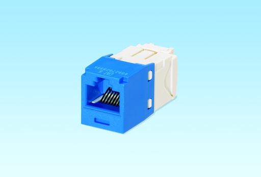 Panduit Corp - Panduit CJE688TGBU Mini-Com Corrosive Resistant Module, Cat 6, UTP, Blackue, TG Style