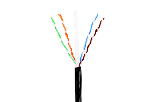 Panduit Corp - Panduit PUO6C04BL-U Copper Cable, Category 6, 4-pair, 23AWG, U/UTP, Outside Plant, Black, 1000 foot reel