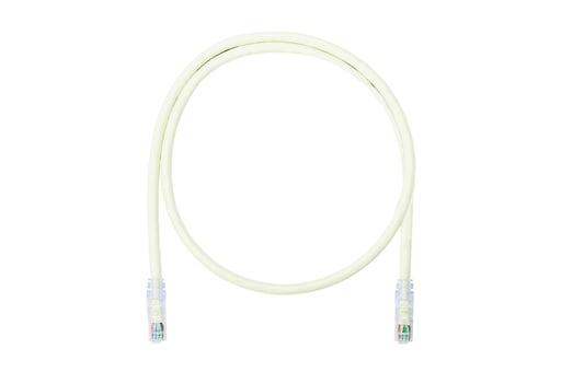 Panduit Corp - Panduit UTP6A3 Copper Patch Cord, Cat 6A, Off White UTP Cable, 3ft