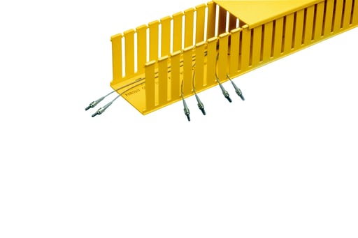 Panduit Corp - Panduit E2X2YL6 Channel, Slotted Wall, 2" x 2" (50mm x 50mm), 6', Fiber-Duct, Yellow