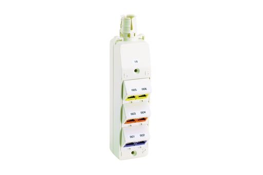 Panduit Corp - PAN CM6PWH OutletBox,6Pt,MuTOA,WH,E