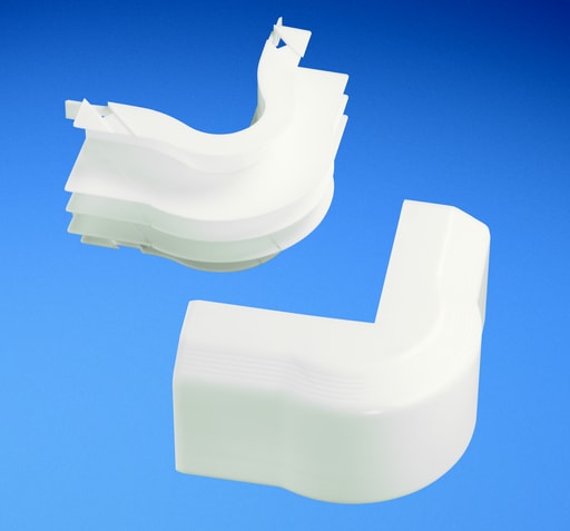 Panduit Corp - Panduit TGSOCEI Outside corner fitting - non-adjustable. Used to join sections of TG raceway at outside corners.