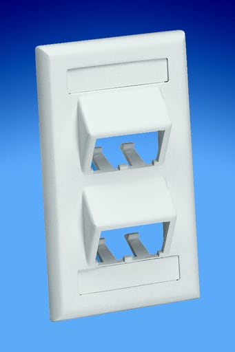 Panduit Corp - PAN CFPSL4IGY Faceplate,SVF,4Pt,Cla