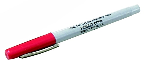 Panduit Corp - Panduit PFX-2 Marking Pen, Fine Tip, Red