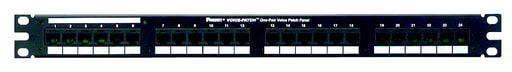 Panduit Corp - Panduit VP24382TV25Y Voice Patch Panel (RJ45 to RJ21), 1 Pair, Flat, 24 Port