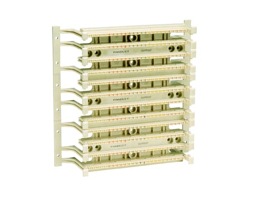 Panduit Corp - Panduit P110BW300-X Positions And Holds Utp Cable For Termination, 110 Connecting Blackocks, Legs Allow Cables To Be Routed Behind Bases.