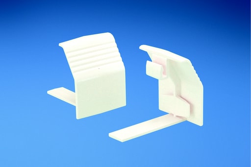 Panduit Corp - Panduit T702BCIW-X Base coupler fitting. Used for joining sections of Twin-70 base together.