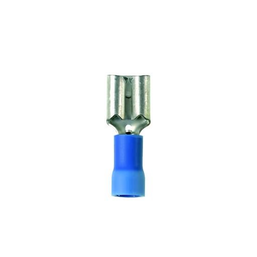 Panduit Corp - Panduit DV14-206B-C Female Disconnect, Vinyl Barrel Insulated, 16 - 14 Awg, .187/.205 X .020 Tab Size, Butted Seam