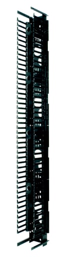 Panduit Corp - Panduit PRVF10 45RU 10" Wide PatchRunner™ Verticalical Cable Manager, single sided, includes four PRSP7 slack spools