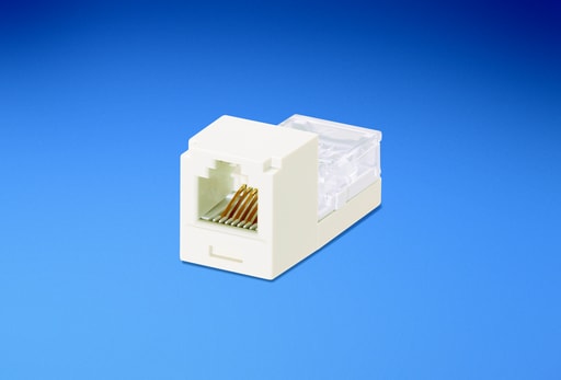 Panduit Corp - Panduit CJ66IWY Mini-Com Module, Cat 3, UTP, 6 pos 6 wire, Universal, Off White, Leadframe Style