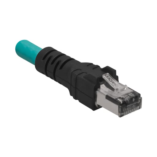 Panduit Corp - Panduit ICD14T1NTL2M M12 Cordset, Male to RJ45, Cat 5e, D-Code, 2m, TL