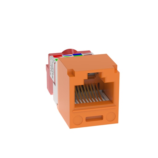 Panduit Corp - Panduit CJ5E88TOR 8-Position 8-Wire Orange Category 5E Unshielded Twisted Pair Jack Module