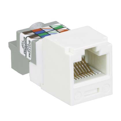 Panduit Corp - Panduit CJ688TPWH 8-Position 8-Wire White Category 6 Unshielded Twisted Pair Jack Module