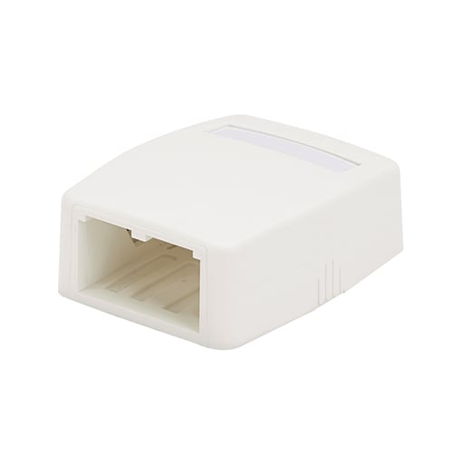 Panduit Corp - Panduit CBXQ2AW-A Surface Mount Boxes, Quick Release, 2 Port, Arctic White