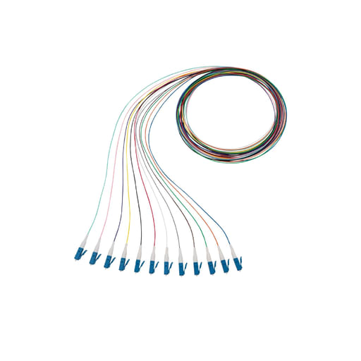 Panduit Corp - Panduit NKFP91BN1NKM001 1 Fiber Pigtail, OS2, LC, 1m, 12 color kit