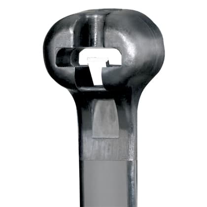 Panduit Corp - Panduit BT4M-M0 Cable Tie, Metal Barb, 14.2"L (361mm), Miniature, Weather Resistant, Black