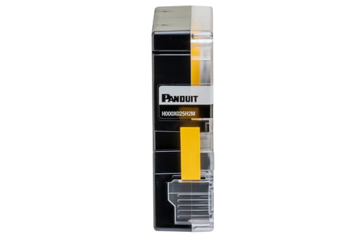 Panduit Corp - Panduit H000X025H2M MP Printer Heat Shrink Label, Polyolefin, Yellow, .25"