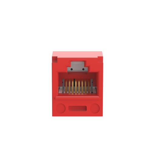 Panduit Corp - Panduit CJ688TPRD UTP RJ45 Cat 6 TP-Style Jack Module, Red