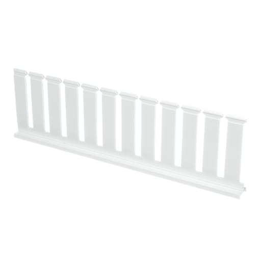 Panduit Corp - Panduit SD4HWH6 SLOTTED DUCT DIVIDER WALL, PVC, 4"H X 6'