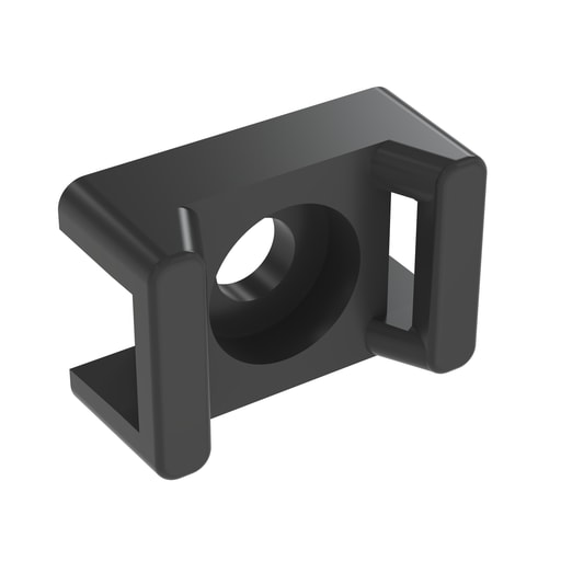 Panduit Corp - Panduit TM2S8-C0 Cable Tie Mount, .43" (10.9mm)W, #8 Screw (M4), Weather Resistant Nylon