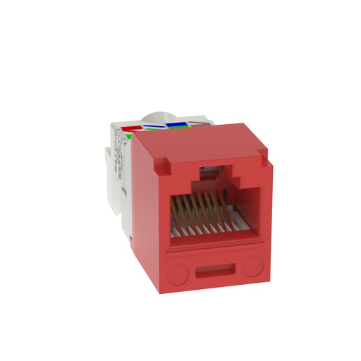 Panduit Corp - Panduit CJ688TPRD UTP RJ45 Cat 6 TP-Style Jack Module, Red