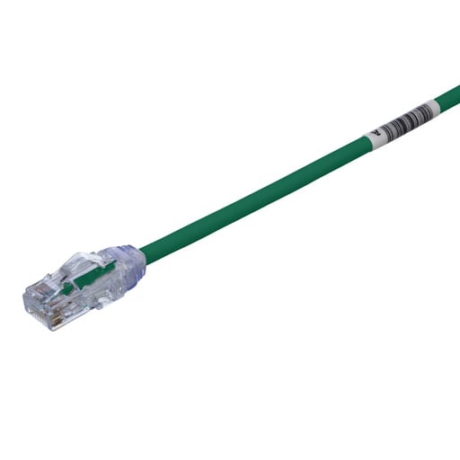 Panduit Corp - Panduit UTP28X10GR Cat 6A 28 AWG UTP Copper Patch Cord, 10 ft, Green