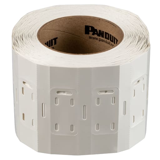 Panduit Corp - Panduit M200X100Y7T Mkr Plate, Polyester/Polyolefin, White, TT, 1"x2", 500 Lbls