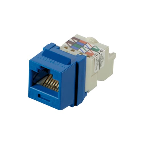 Panduit Corp - Panduit NK6TMBU UTP RJ45 Cat 6 Keystone Jack Module, Black