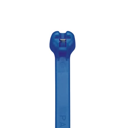 Panduit Corp - Panduit BT2S-M6 Cable Tie, Metal Barb, 8.0"L (203mm), Standard, Nylon, Blue