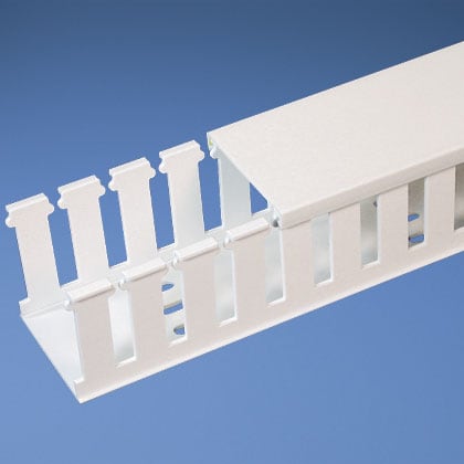 Panduit Corp - Panduit NE3X3WH6 Slotted Duct, Halogen Free,3"X3"X6',White