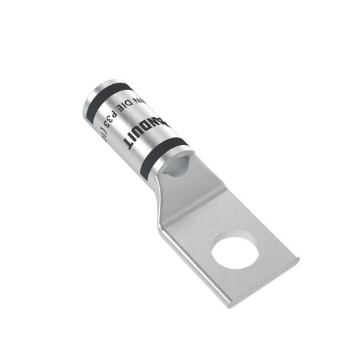 Panduit Corp - Panduit LCA2-56-Q 1-Hole Copper Compression Lug, Standard Barrel w/ Window, #2 AWG, 5/16"bolt