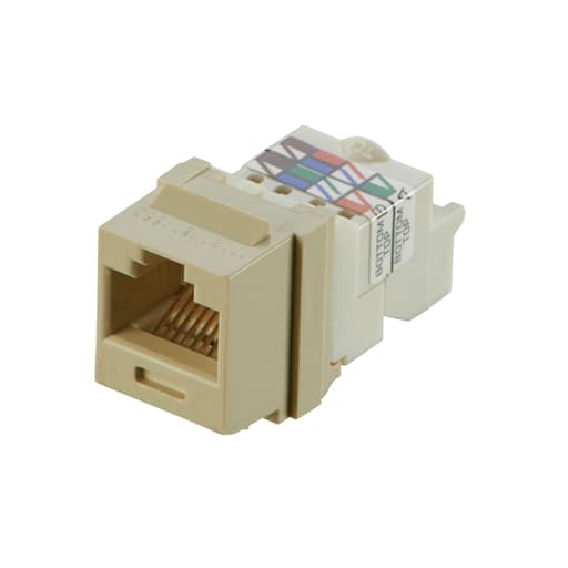 Panduit Corp - Panduit NK6TMEI NetKey Cat 6 TP Jack, Electric Ivory