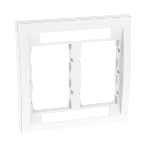 Panduit Corp - Panduit CBEWH-2GY Faceplate Frame, Double Gang, White